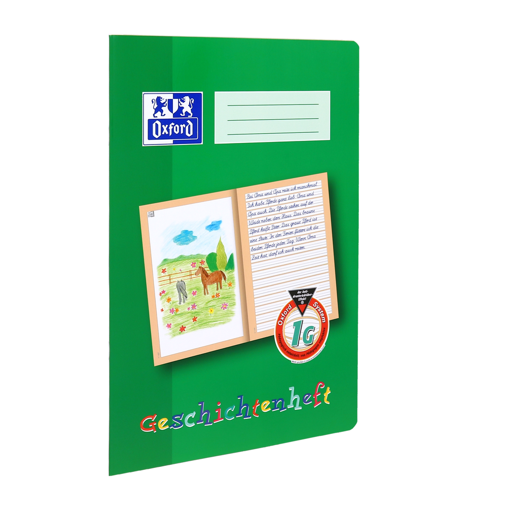 Schreiblern-Heft A4, 16 Blatt Liniert, 4-fach Gelocht – 10er Pack Von Oxford Für Schule & Büro