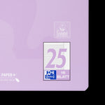Oxford Touch Pastell Schulheft A4
#Lineatur 25 (liniert mit weißem Rand rechts), 16 Blatt, geheftet, pastell flieder