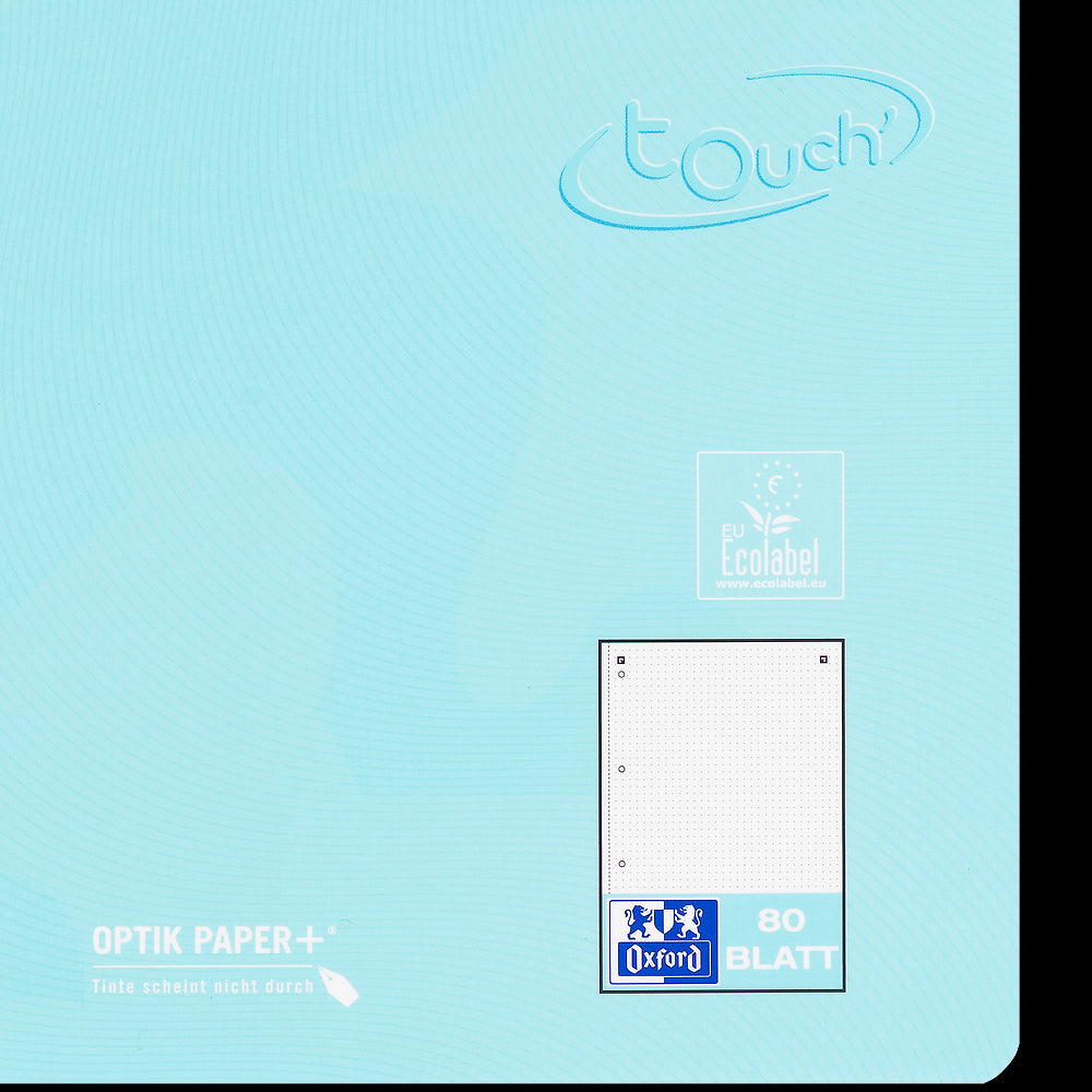 Oxford Touch Pastell Collegeblock A4+ 
#Lineatur dotted, 80 Blatt, 4-fach gelocht, sortiert pastell