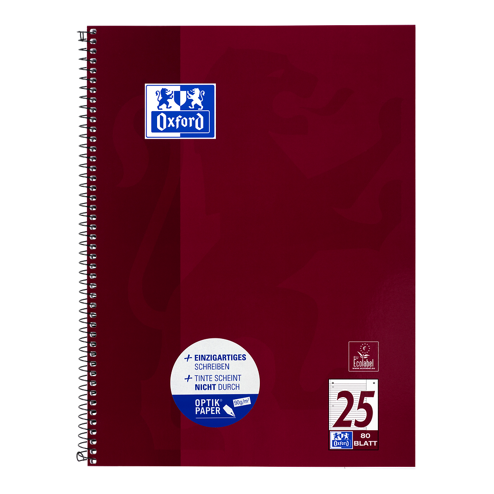 Oxford Schulheft Im Großformat – 24 Blatt, 90 G/qm, Französische Lineatur