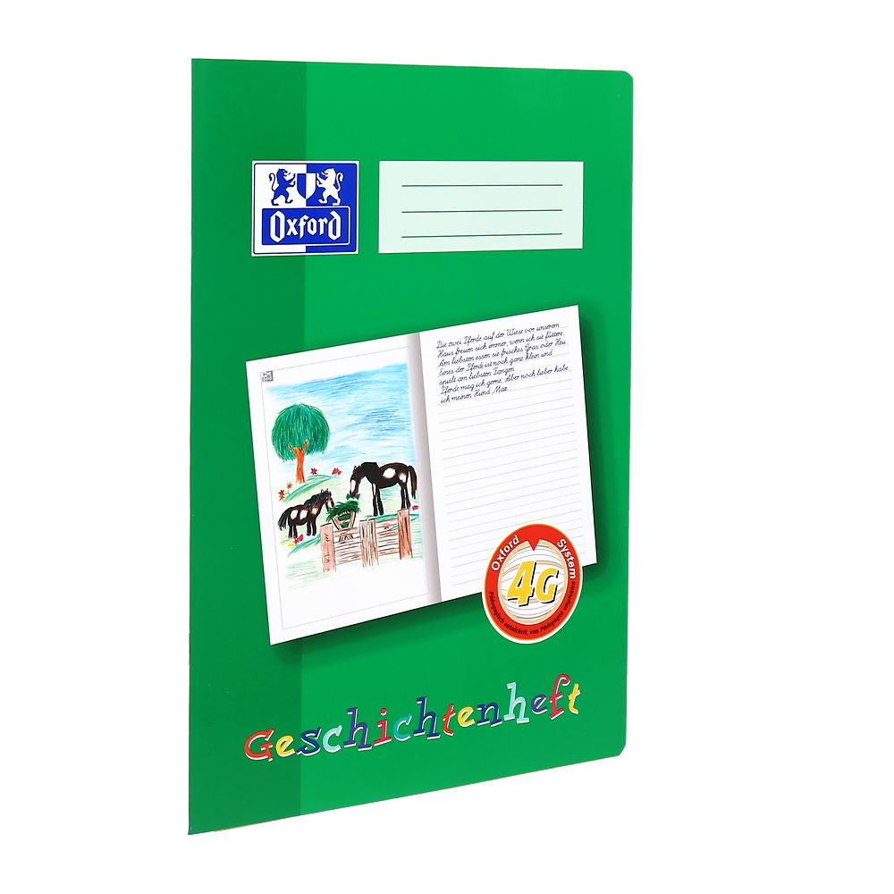 Geschichtenheft | A5 quer, Lineatur 1G, 16 Blatt, grün – BRUNNEN Online Geschichtenheft | A5 quer, Lineatur 1G, 16 Blatt, grün – BRUNNEN Online
