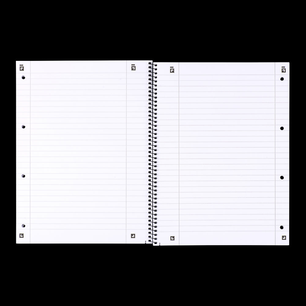 Oxford Linkshänder-Collegeblock# Collegeblock A4+, Lineatur 37 (liniert mit Rand links und rechts), 80 Blatt, Optik Paper+® , Spirale rechts, 4-fach gelocht, Microperforation mit Ausreißhilfe, hellblau