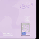 Oxford Touch Pastell Collegeblock A4+ 
#Lineatur 28 (kariert mit Rand rechts und links), 80 Blatt, 4-fach gelocht, sortiert pastell