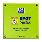 Oxford Spot Notes # selbstklebender Zettelblock, 7,5 x 7,5 cm, blanko,80 Blatt, 6 Blöcke farbig sortiert, SCRIBZEE® kompatibel